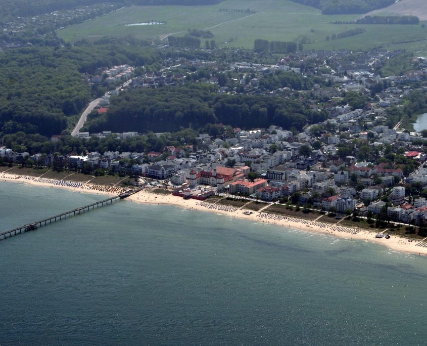 Blick auf Binz Insel Ferien Rügen Villa Monika